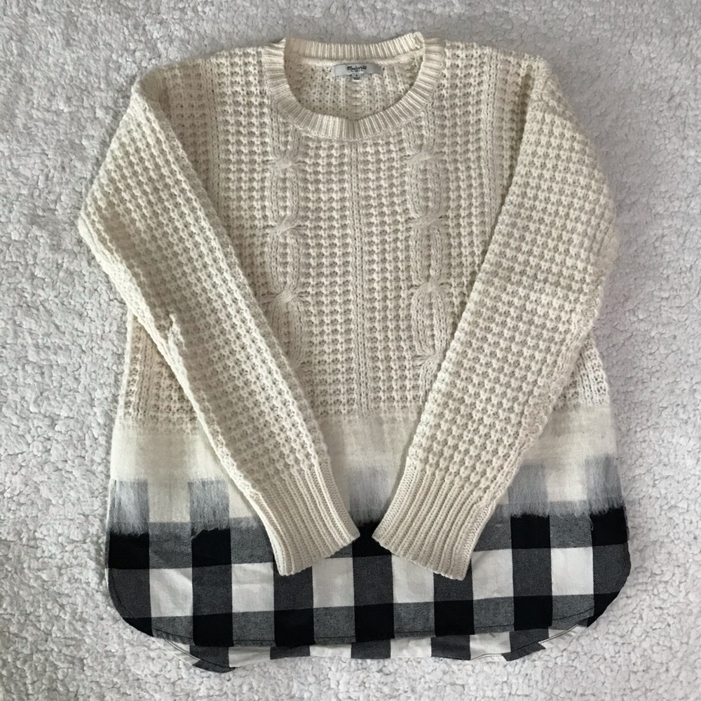 Women Madewell Wintermix Cable Knit Sweater